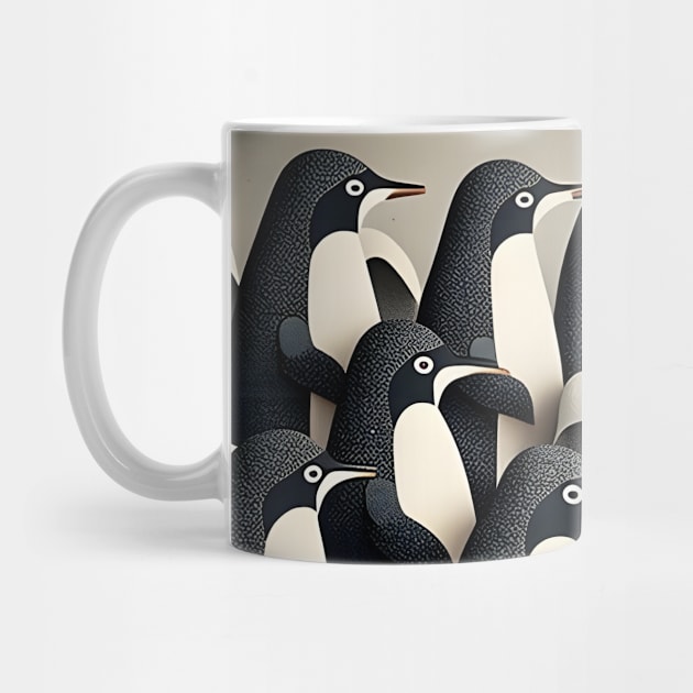 The March of the Penguins - Inuit Art by Mistywisp